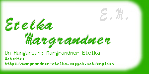 etelka margrandner business card